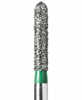 SR-13C (Mani) Алмазный бор, удлиненный фиссурный с закругленным концом, ISO141/017, зеленый