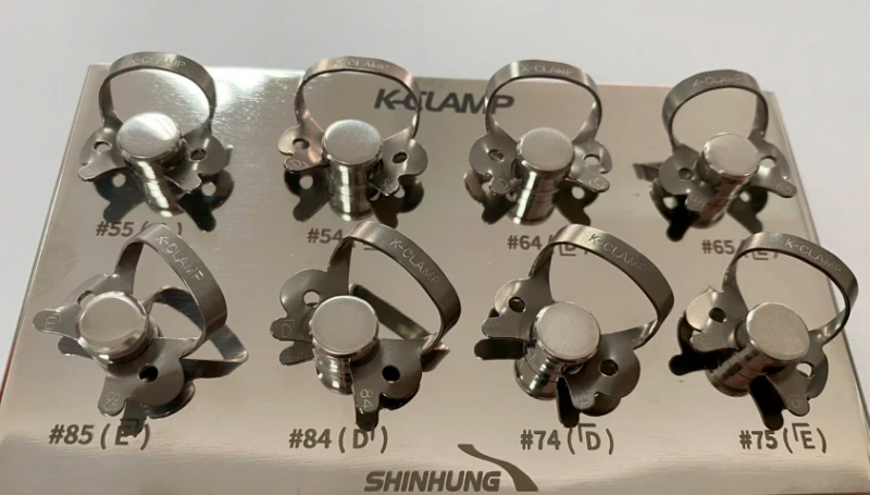 K-CLAMP (Shinhung) Комплект для молочних зубів матовий, 8 шт