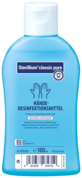 Стерилліум класік пур (Sterillium Classic Pur, BODE Chemie) Антисептичний засіб