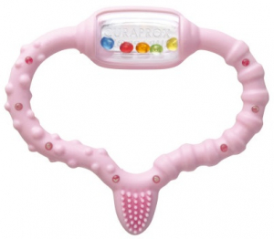 Стимулятор для прорізування зубів Curaprox Curababy, рожевий