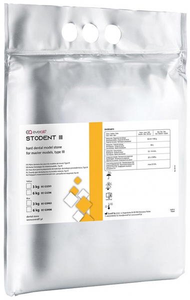 STODENT III, светло-зеленый, запах манго (Zhermapol) Супергипс, 3 класс, 3 кг