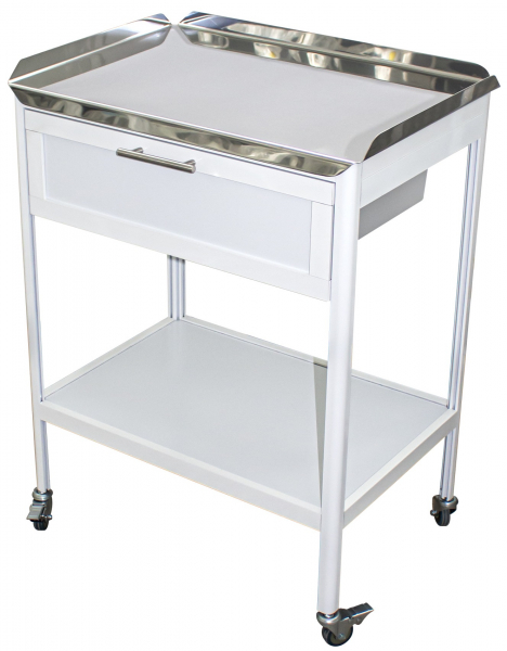 Столик манипуляционный, столешница из нержавеющей стали СМ-3к