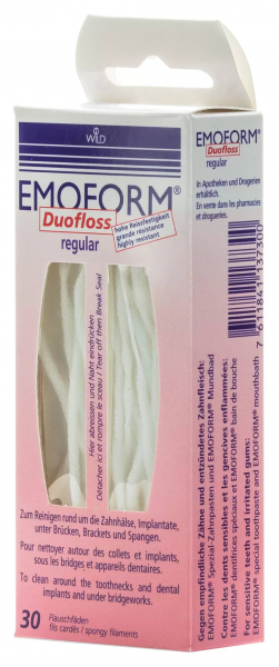 Суперфлоcc EMOFORM Duofloss (Wild Pharma), стандартний, високоміцний, 30 шт