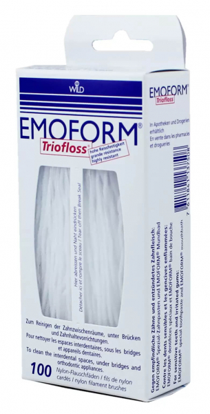 Суперфлос EMOFORM Triofloss (Wild Pharma) стандартний, високоміцний, 100 шт