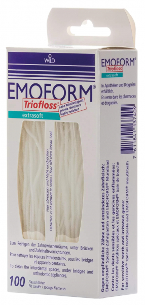 Суперфлос EMOFORM Triofloss (Wild Pharma) суперм'який, високоміцний, 100 шт