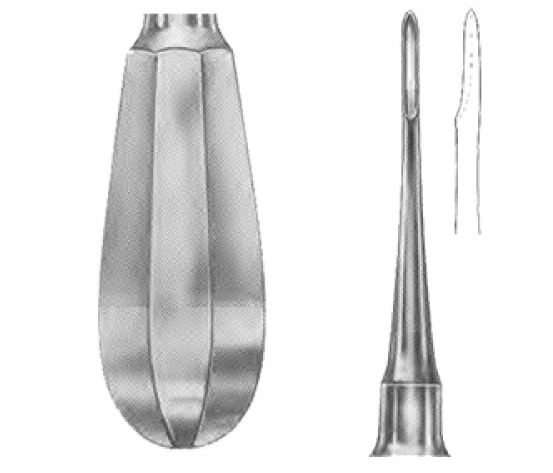 Елеватор прямий Surgimax Fig 5, 1207 (округлений тонкий кінець)