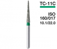 TC-11C (Mani) Алмазний бор, конус-олівець, ISO 160/016
