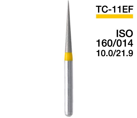 TC-11EF (Mani) Алмазний бор, конус-олівець, ISO 160/016