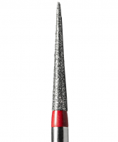 TC-14F (Mani) Алмазний бор, конус-олівець, ISO 166/015, червоний