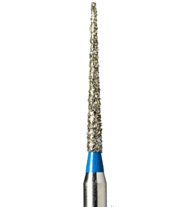 TC-28 (Mani) Алмазний бор, конус-олівець, ISO 166/011, синій