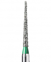 TC-74C (Mani) Алмазний бор, конус-олівець, ISO 166/012, зелений