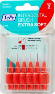 Щетка межзубная TePe Extra Soft (экстра мягкая), блистер (6 шт)