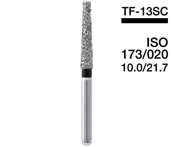 TF-13SC (Mani) Алмазний бор, конус, ISO 173/020, чорний