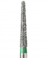 TR-12C (Mani) Алмазний бор, закруглений конус, ISO 199/016, зелений