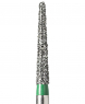 TR-12C (Mani) Алмазний бор, закруглений конус, ISO 199/016, зелений