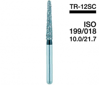 TR-12SC (Mani) Алмазний бор, закруглений конус, ISO 199/018, чорний