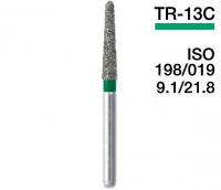 TR-13C (Mani) Алмазный бор, закругленный конус, ISO 198/018
