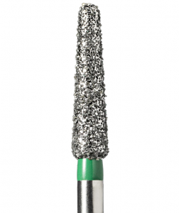 TR-14C (Mani) Алмазний бор, закруглений конус, ISO 198/023, зелений