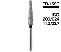 TR-15SC (Mani) Алмазний бор, закруглений конус, ISO 199/024, чорний