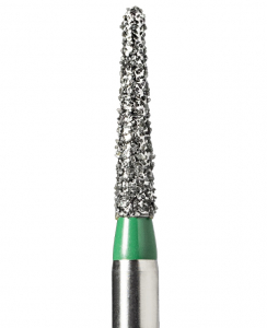 TR-20C (Mani) Алмазний бор, конус-олівець, ISO 197/015, зелений