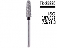 TR-258SC (Mani) Алмазный бор, конус-карандаш, ISO 197/027, черный
