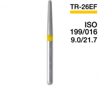 TR-26EF (Mani) Алмазный бор, закругленный конус, ISO 199/018, желтые