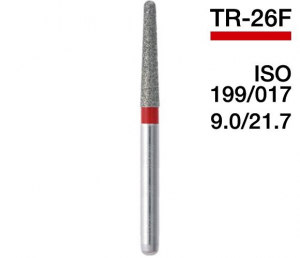 TR-26F (Perfect) Алмазный бор, закругленный конус, ISO 199/018, красный, 5 шт