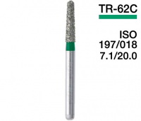 TR-62C (Mani) Алмазний бор, закруглений конус, ISO 197/018