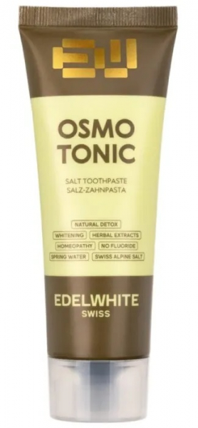 Трав'яна зубна паста Edel+White Osmotonic Сіль Швейцарських альп (75 мл) 7640131975124