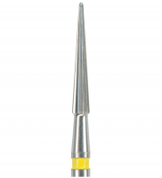 Твердосплавный бор (финир) Okodent C135.014, 24 грани (желтый, экстра-мелкая абразивность)