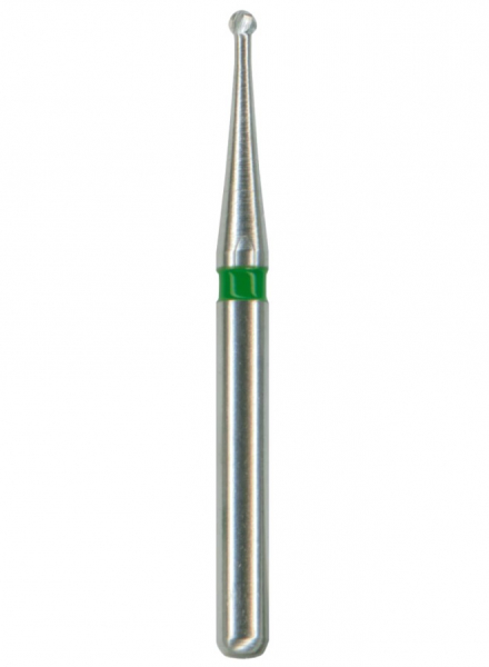 Твердосплавный бор Okodent H1S, 26 мм RAL (сферический, зеленый, грубая абразивность)