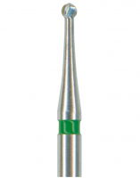 Твердосплавний бор Okodent H1S, 25 мм FGXL (сферичний, зелений, груба абразивність)
