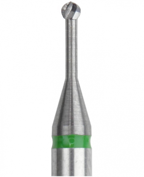 Твердосплавний бор Okodent H1SL, 26 мм RAL (сферичний, зелений, груба абразивність)