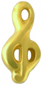 Скайс (страза) на зуби ProDent, Музичний Ключ, TW 36 (Gold)