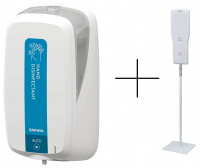 UD-1600 + стойка-держатель (Saraya) Бесконтактный дозатор для антисептика и мыла