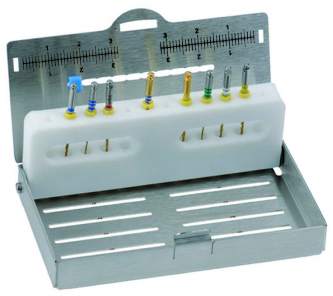 Endo Pro, 182360 (Nichrominox) Эндодонтический бокс на 12 стоматологических инструментов