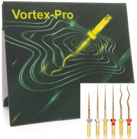 Vortex PRO, E1 20/04, 25 мм, Система машинных никель-титановых профайлов для всех видов каналов, 6 шт