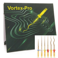 Vortex PRO, Full Set, Vortex, 25 мм, Повна система машинних нікель-титанових профайлів для всіх видів каналів, 8 шт