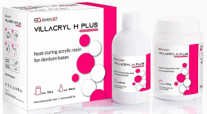 Villacryl H Plus, V4 - розовый с прожилками (Zhermapol) Пластмасса для изготовления базисов