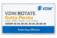 Гутаперча VDW ROTATE ассорти, размеры 04.25, 04.30, 04.35, 06.25 упаковка, 60 шт (M00VRGPF00AST)