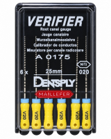 Verifier, 25 мм (Dentsply) Инструмент для калибровки, 6 шт