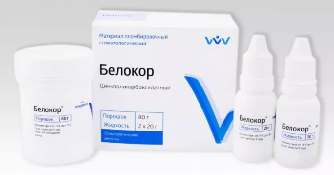 Цемент для фиксации Владмива Белокор
