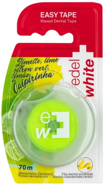 Вощеная зубная лента Edel+White флосс лимонад (70 м) 7640131978293