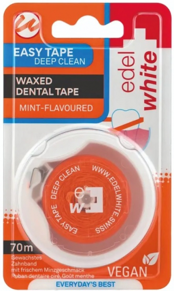 Вощеная зубная лента Edel+White флосс мята (70 м) 7640131978309