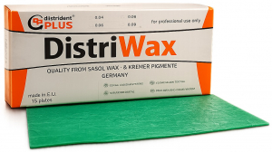 Воск бюгельный Distrident Casting Wax (15 пластин)