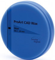 Воск Ivoclar Vivadent ProArt CAD Wax Blue, 98,5-12 мм/1, 1 шт (686322)