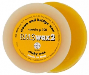 Віск моделювальний оклюзійний BMS WAX №2 жовтий 100 г