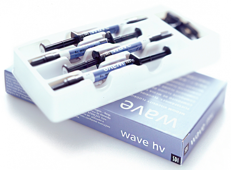 Текучий композит SDI Wave HV Syringe Introductory Kit (стартовый набор) (4 шприца 1 г, цвета А2, В2, C2, ОА2)