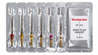 Файлы NiTi Woodpecker, Endo Plus (25 мм, ассорти)
