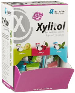 Леденцы с ксилитолом Miradent Xylitol Drops, ассорти (100 шт)